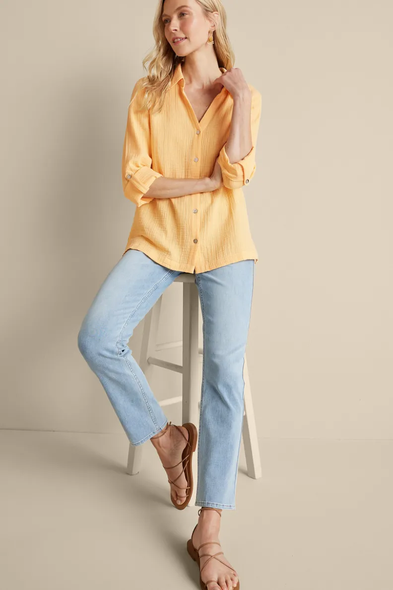 Best Soft Surroundings Addison Gauze Big Shirt