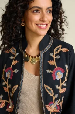 New Soft Surroundings Alamosa Jacket Black