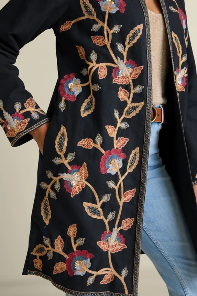 New Soft Surroundings Alamosa Jacket Black