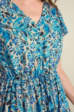 Fashion Soft Surroundings Aleyah Maxi Dress PaisleyIkatOvercast