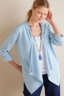 Online Soft Surroundings Alicante Tencel™ Topper LightChambray