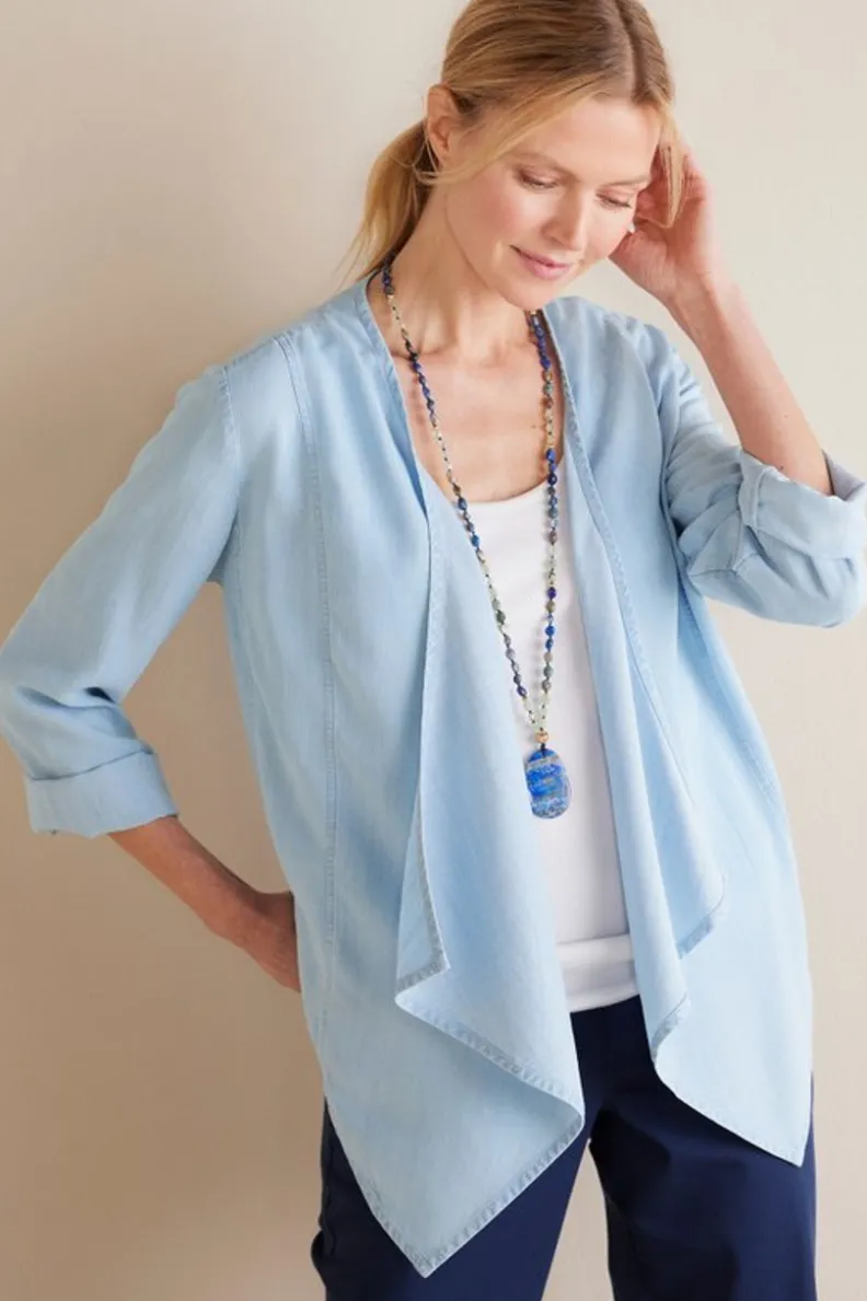 Online Soft Surroundings Alicante Tencel™ Topper LightChambray