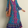 Clearance Soft Surroundings Allene Maxi Dress SophiaFloral&Border
