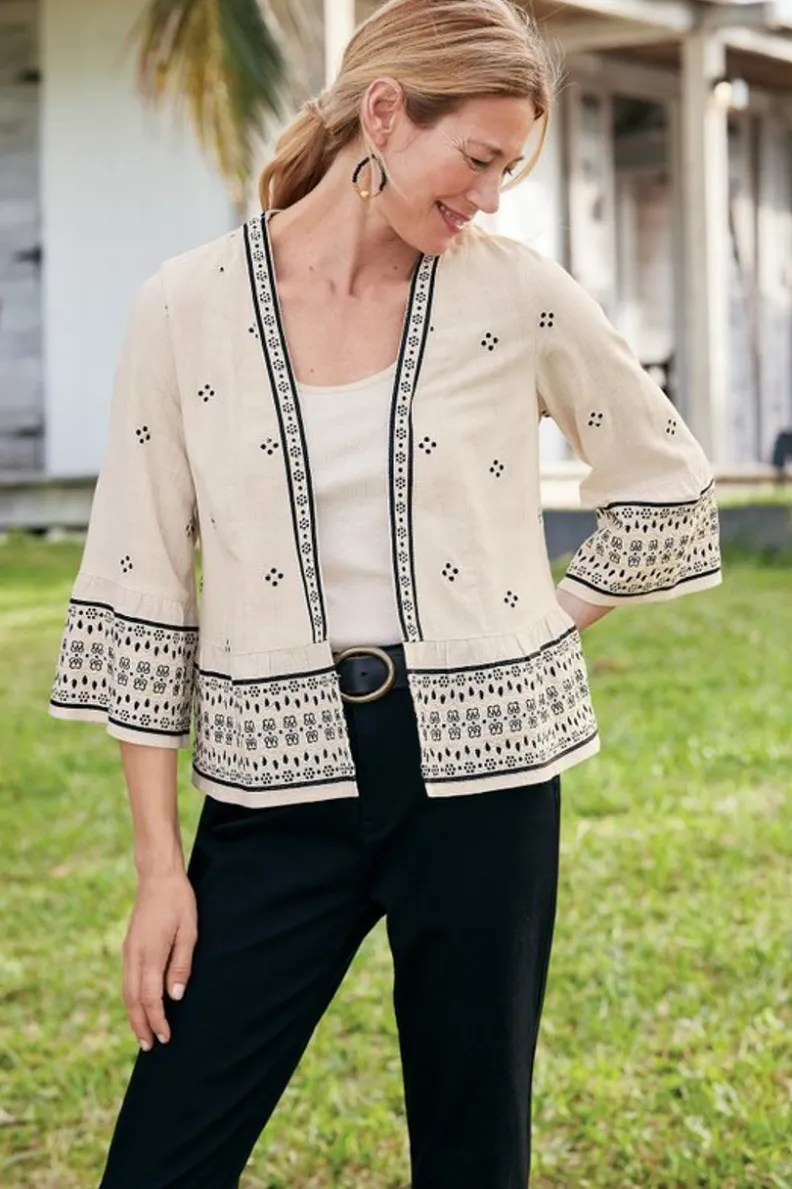 Online Soft Surroundings Amantea Jacket Moonbeam