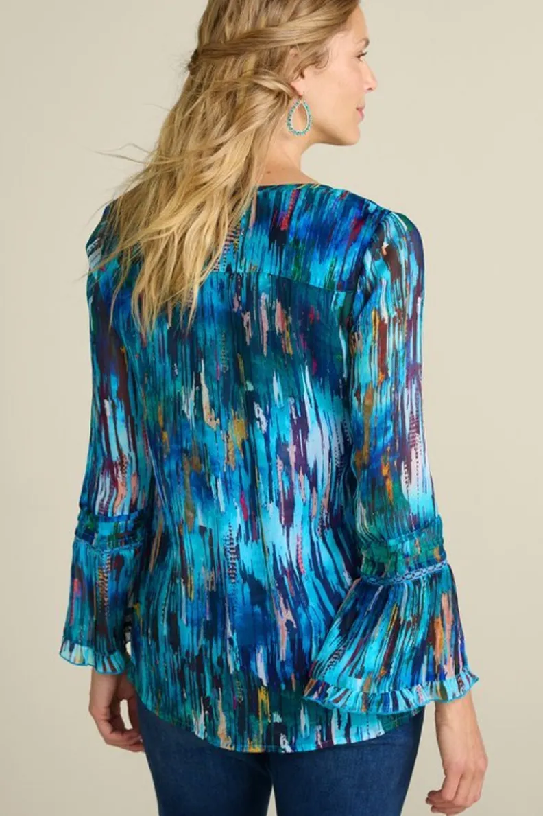Best Soft Surroundings Amelie Top BlueAbstract