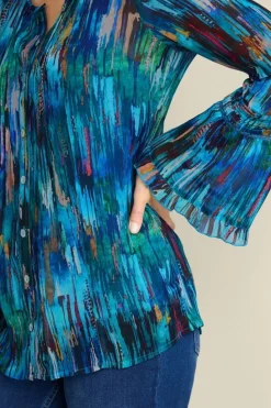 Best Soft Surroundings Amelie Top BlueAbstract