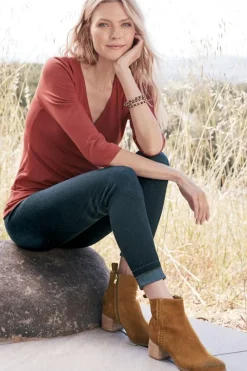 Online Soft Surroundings Antelope Nila Braid Bootie Cognac