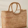 Fashion Soft Surroundings April Woven Bag Tan