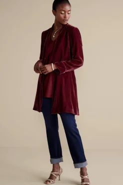 Hot Soft Surroundings Aria Velvet Jacket