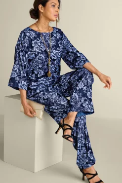 Online Soft Surroundings Aria Velvet Wide Leg Pants