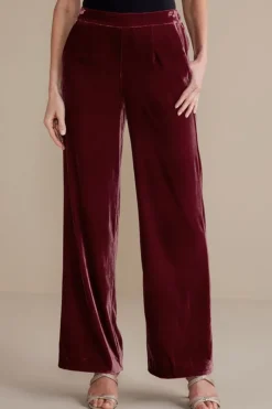 Online Soft Surroundings Aria Velvet Wide Leg Pants