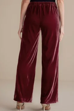 Online Soft Surroundings Aria Velvet Wide Leg Pants