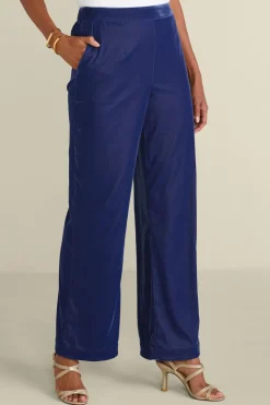 Online Soft Surroundings Aria Velvet Wide Leg Pants