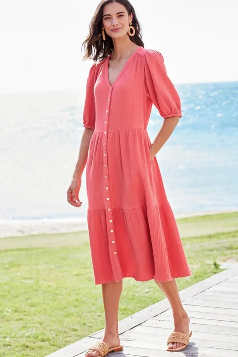 Best Soft Surroundings Arielle Gauze Midi Dress