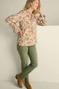Online Soft Surroundings Asha Long Sleeve Top AutumnalGarden
