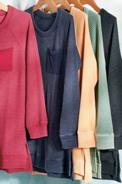 Hot Soft Surroundings Autumn Waffle Tunic