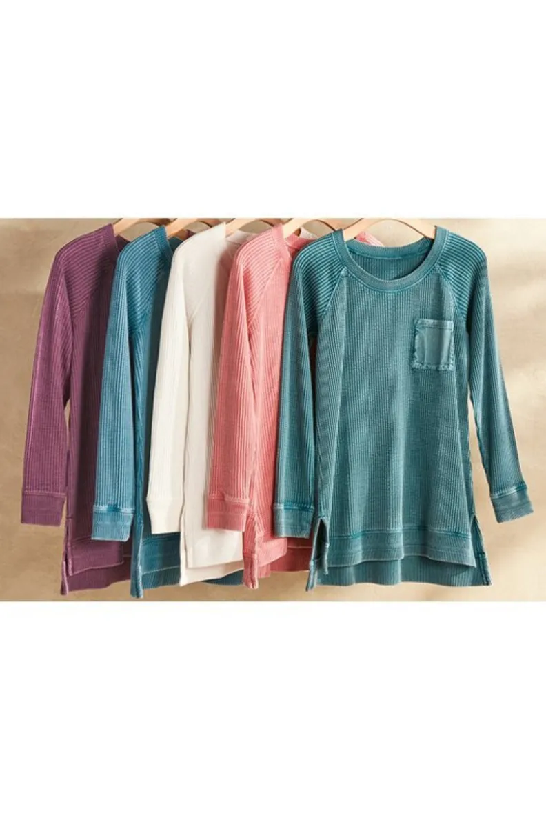 Hot Soft Surroundings Autumn Waffle Tunic