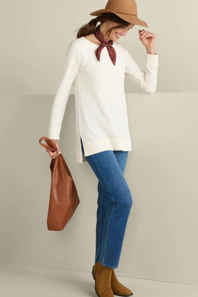 Hot Soft Surroundings Autumn Waffle Tunic