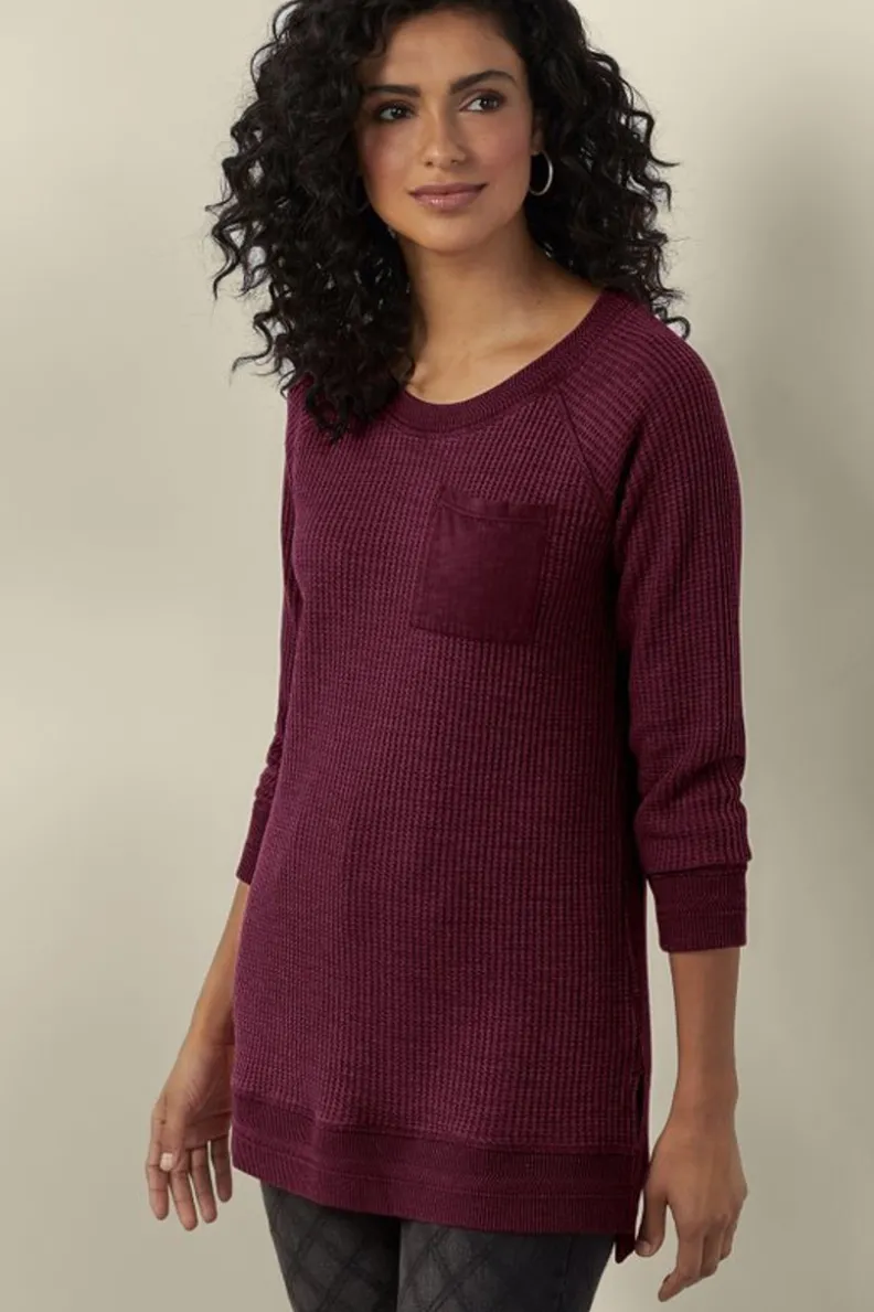Hot Soft Surroundings Autumn Waffle Tunic