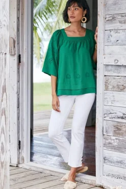 Online Soft Surroundings Avery Top VerdantGreen