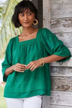 Online Soft Surroundings Avery Top VerdantGreen