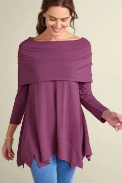 Best Soft Surroundings B'call Knit Tunic Damson