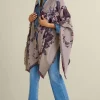 Clearance Soft Surroundings Beatrix Floral Wrap MidnightMulti