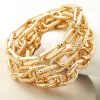 Clearance Soft Surroundings Bella Links Bracelet Set Gold