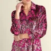 Fashion Soft Surroundings Bellarosa Velvet Tunic PinkScarfBurnout