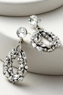 Best Soft Surroundings Belle Crystal Earrings Silver