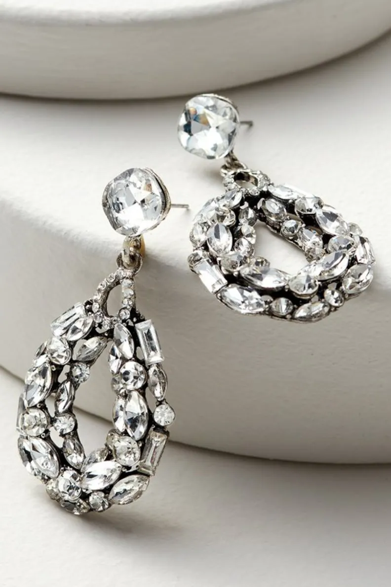 Best Soft Surroundings Belle Crystal Earrings Silver