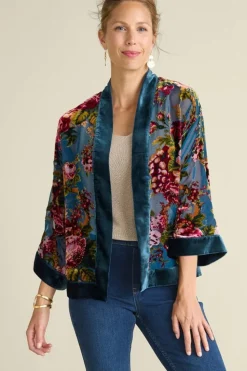 Discount Soft Surroundings Bercy Velvet Topper RoseGardenBurnout