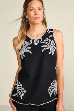 Outlet Soft Surroundings Bernita Top Black