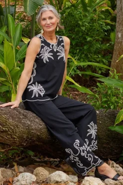 Outlet Soft Surroundings Bernita Top Black