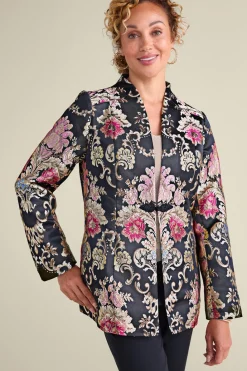 Clearance Soft Surroundings Branca Jacquard Jacket RoseBaroqueJacquard