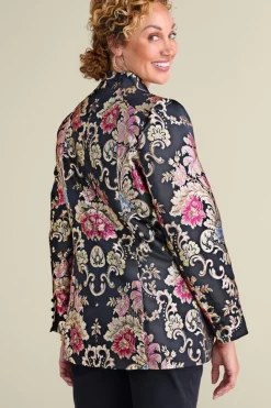 Clearance Soft Surroundings Branca Jacquard Jacket RoseBaroqueJacquard
