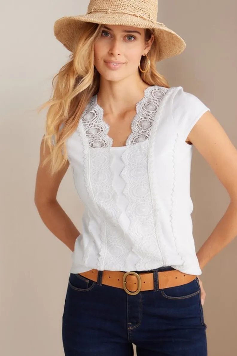 Best Soft Surroundings Breelyn Top I White