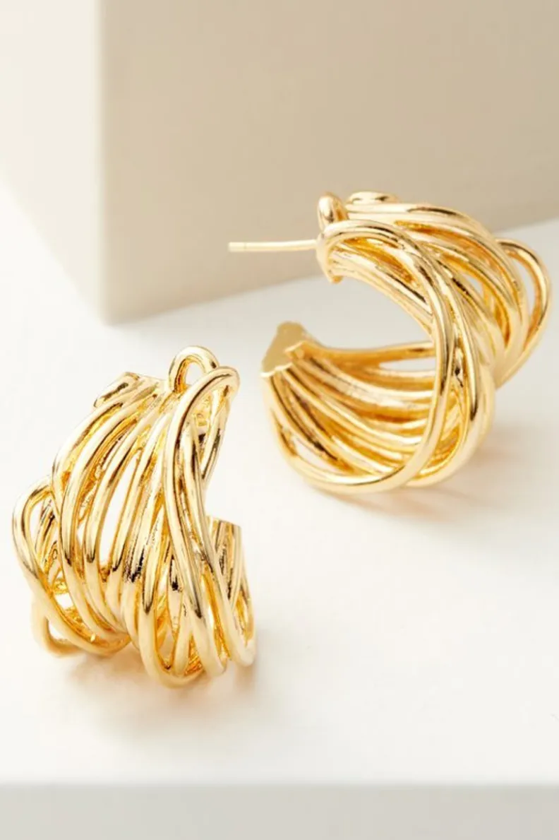 Best Soft Surroundings Carissa Hoop Earrings Gold