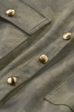 Best Soft Surroundings Charine Faux Suede Tunic FloralScarfGreen