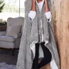 Clearance Soft Surroundings Chenille Sherpa Wearable Throw