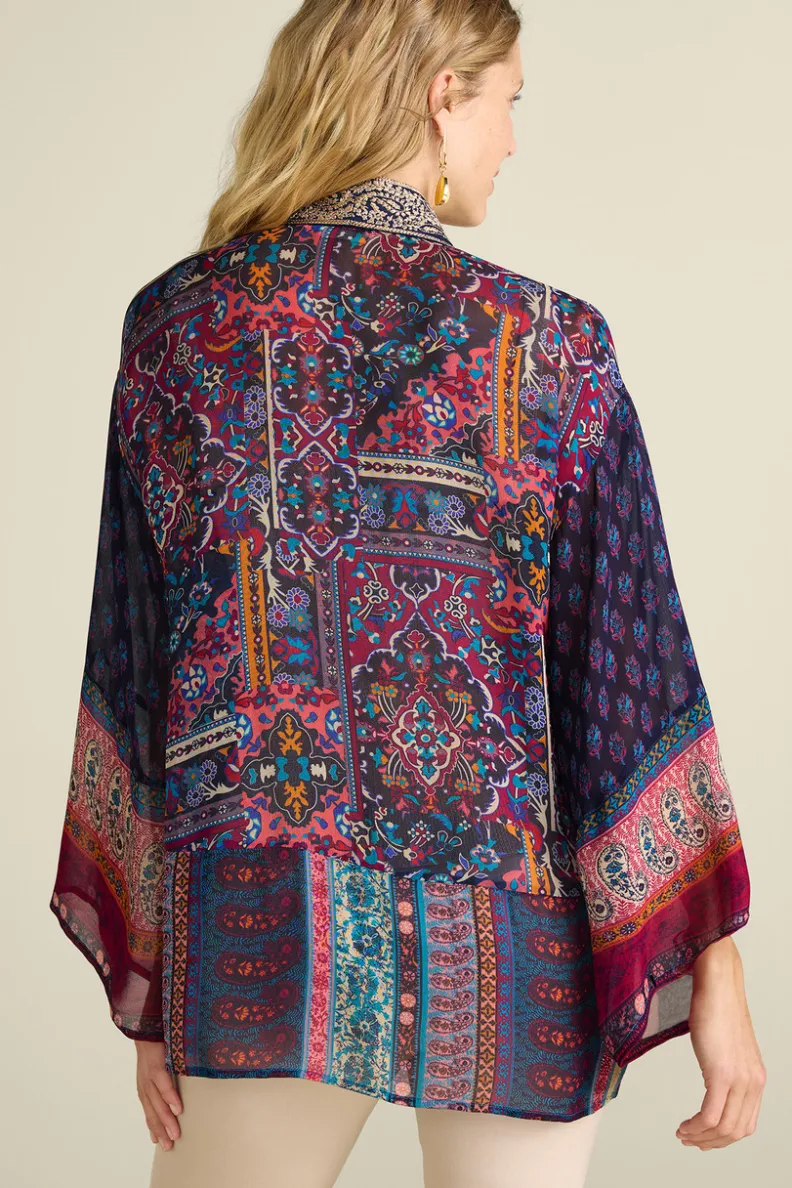 Fashion Soft Surroundings Cindra Topper AutumnalPatchworkMulti