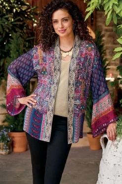 Fashion Soft Surroundings Cindra Topper AutumnalPatchworkMulti