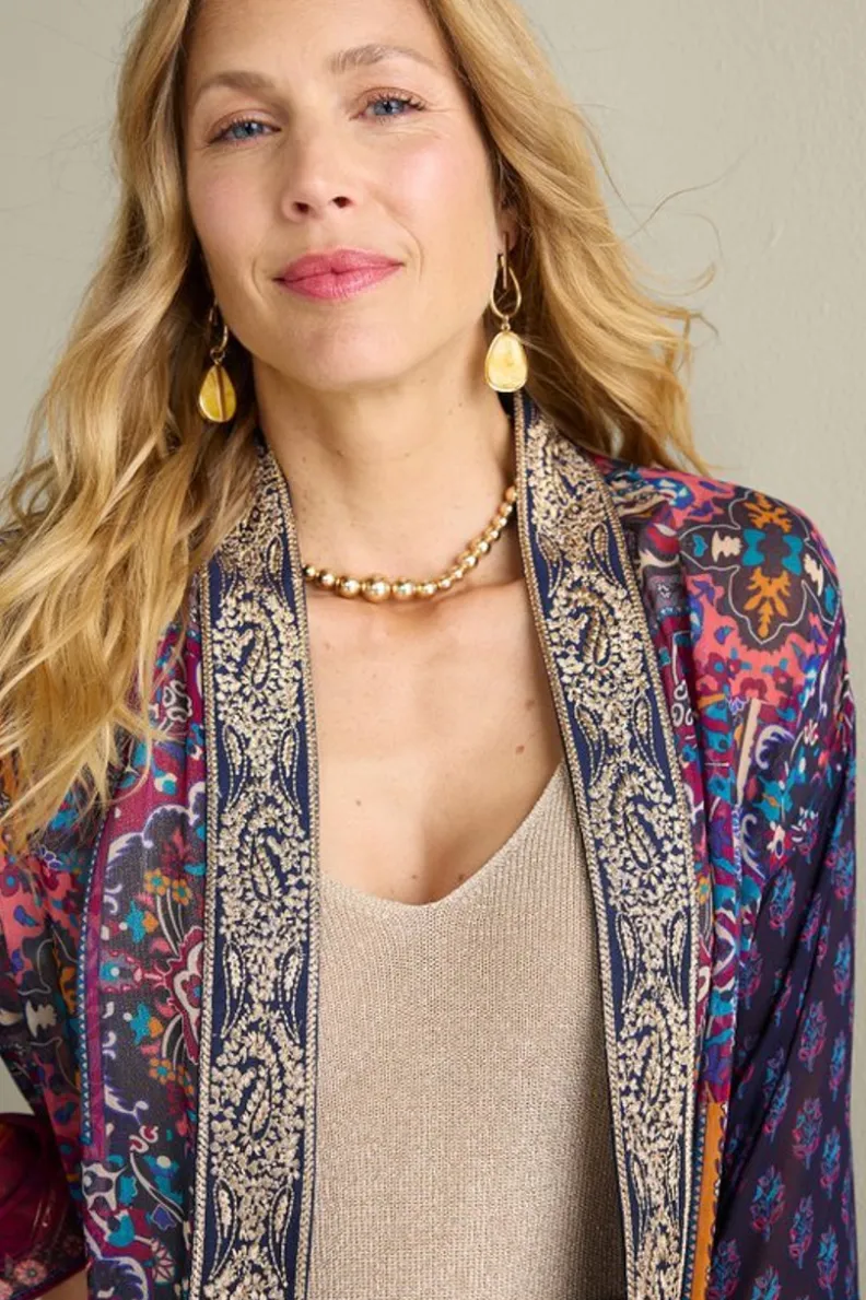 Fashion Soft Surroundings Cindra Topper AutumnalPatchworkMulti