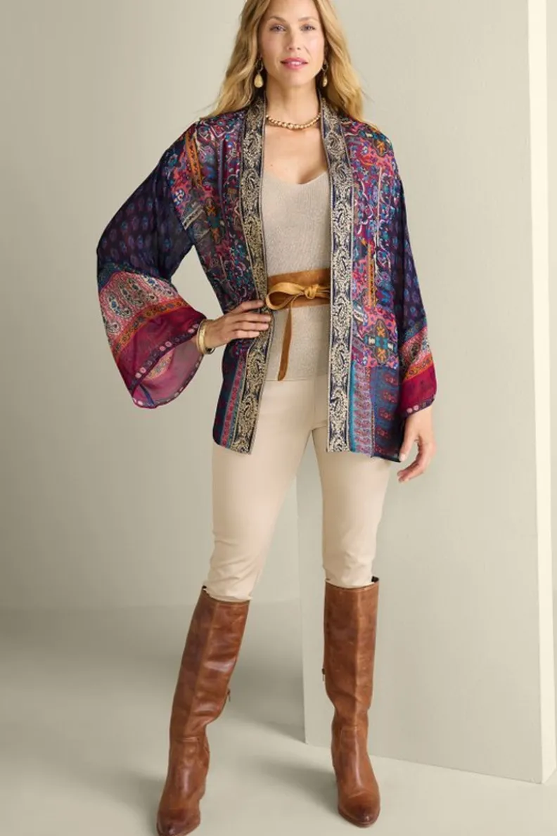 Fashion Soft Surroundings Cindra Topper AutumnalPatchworkMulti