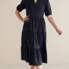 Outlet Soft Surroundings Claudia Midi Dress Black