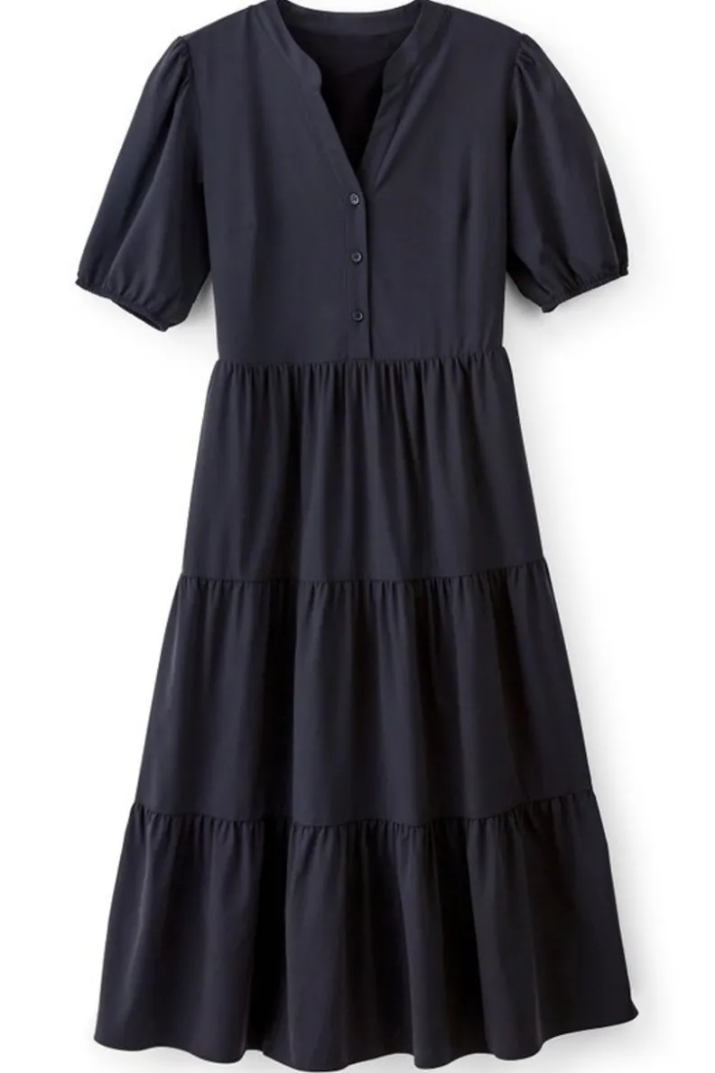 Outlet Soft Surroundings Claudia Midi Dress Black