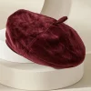 Sale Soft Surroundings Colette Velvet Beret Wine