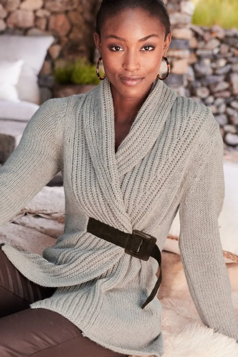 Online Soft Surroundings Country Weekend Sweater Taupe