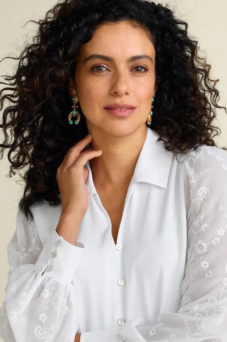 Fashion Soft Surroundings Dakota Drop Earrings Turquoise