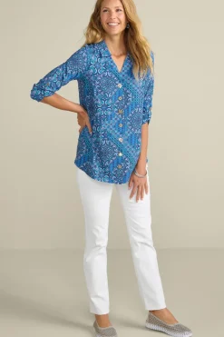 Outlet Soft Surroundings Danielle 3/4 Sleeve Tunic